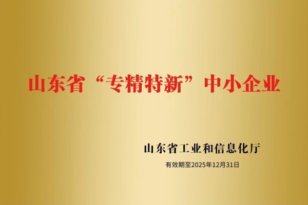 山東盛和電子有限公司被認(rèn)定為山東省“專精特新”中小企業(yè)！